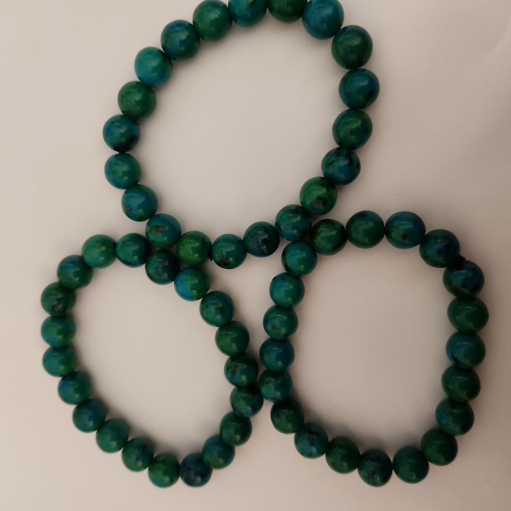 Azurite crystal bracelet. Buy one bracelet get 2nd 20% ofg